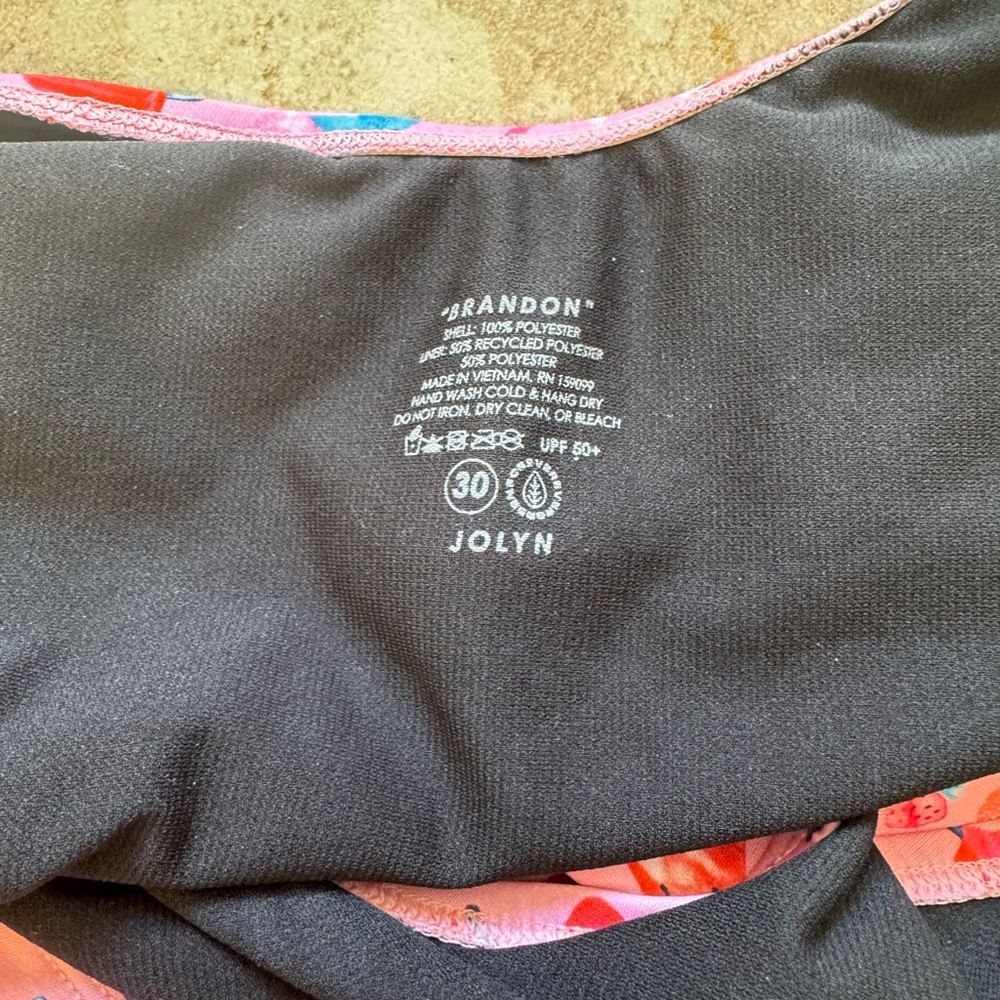 Jolyn Clothing Pink Watermelon Print One Piece Swimsuit - Picture 4 of 4